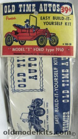 Premier 1/32 1910 Ford Model 'T' - Old Time Autos Issue Bagged, 100-39 plastic model kit